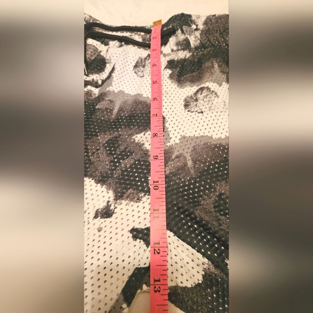 Bebe Sport Joggers Women Size L Black White Patterned Workout Lounger Pants Y2K - Picture 8 of 8